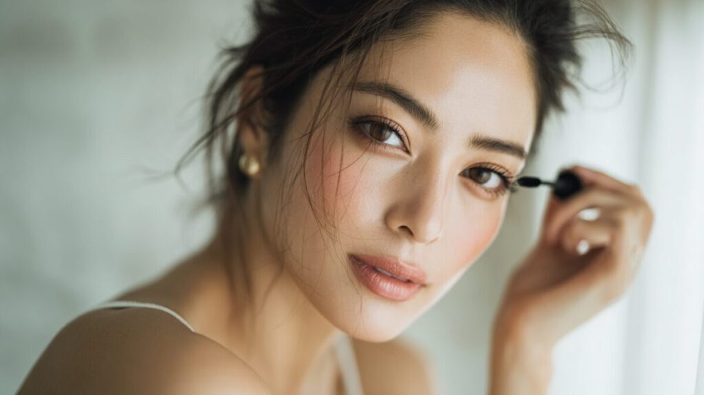 マスカラをつける女性（イメージ）